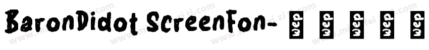 BaronDidot ScreenFon字体转换